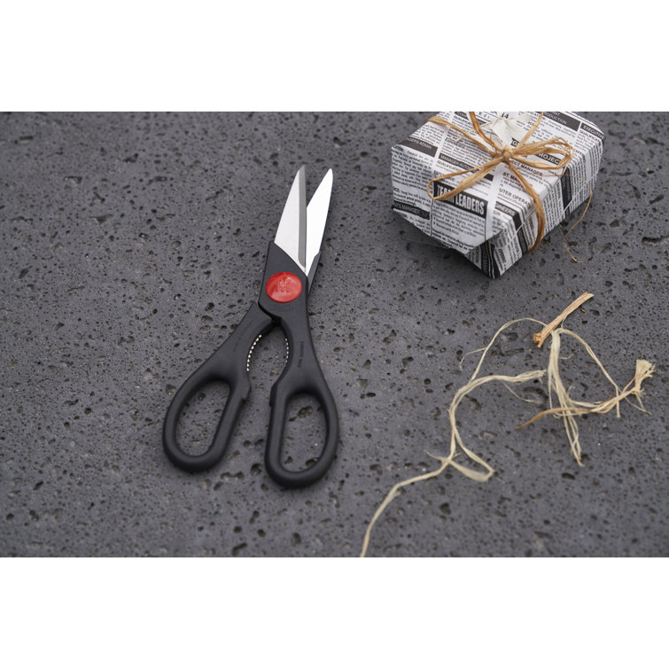 ZWILLING TWIN Kitchen Shears, Multi-Purpose, Heavy Duty, Stainless Steel Blades, Black