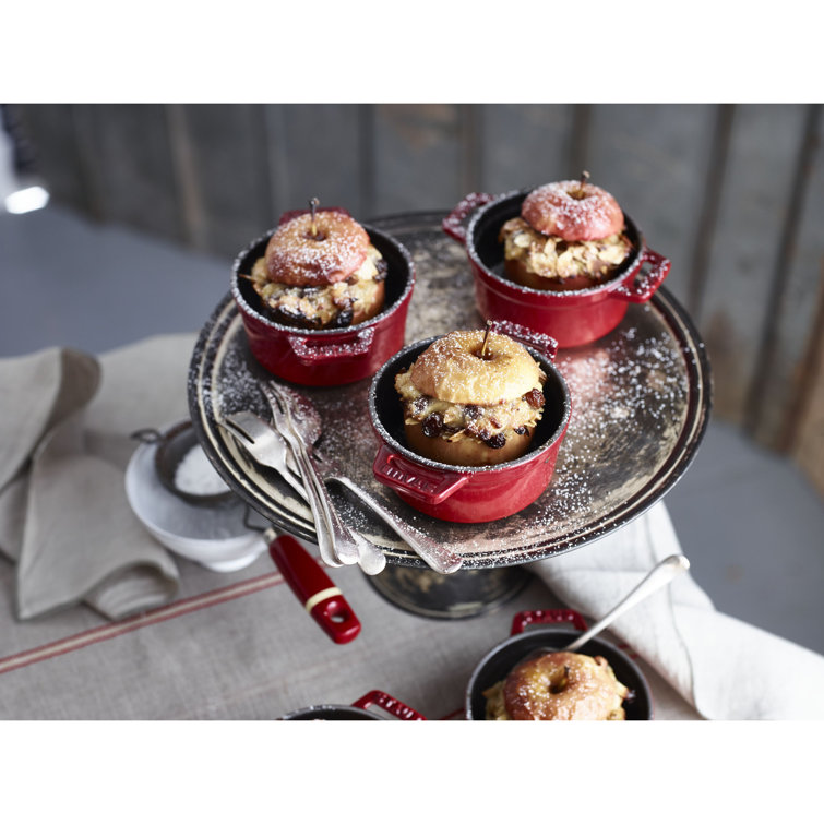 Cherry Red Cast Iron 3.5-Qt Braiser with Glass Lid