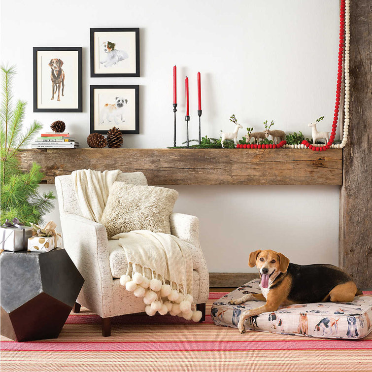 Red and Beige Handwoven Cotton Stripe Rug 2' x 3'