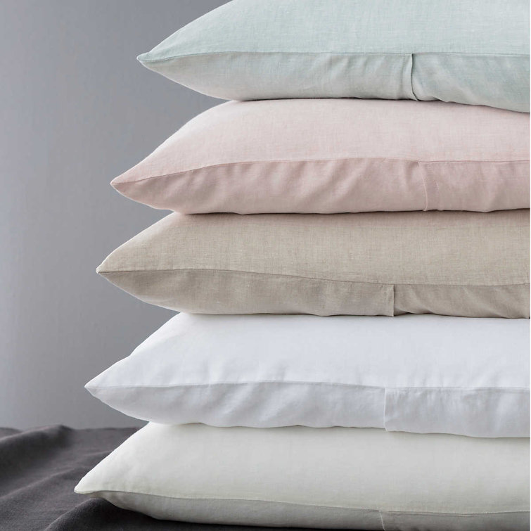 Standard Slipper Pink Linen Sham