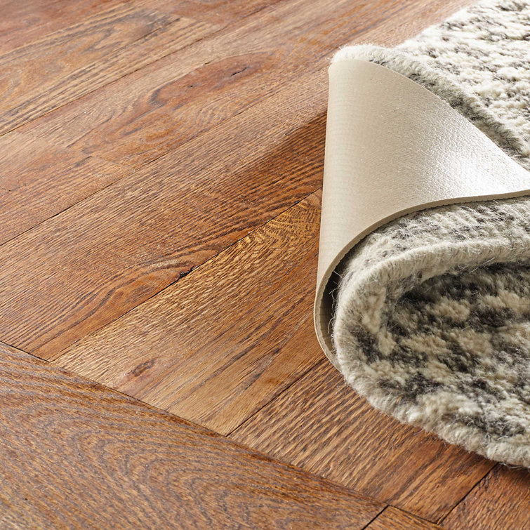 Solid Beige Extra-Grip PVC-Coated Rug Pad 3' x 5'