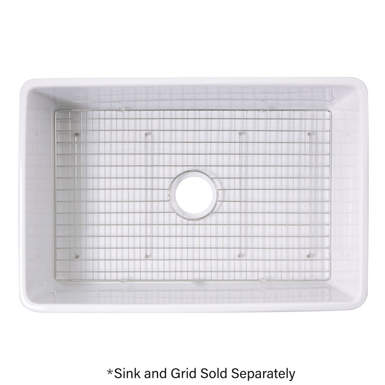 Chrome Stainless Steel Sink Basin Grid with Vinyl Bumpers