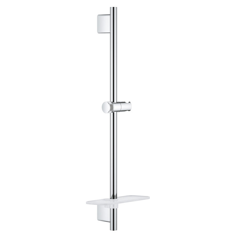Chrome 24-Inch Slide Bar with Adjustable Handheld Shower Holder