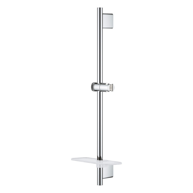 Chrome 24-Inch Slide Bar with Adjustable Handheld Shower Holder