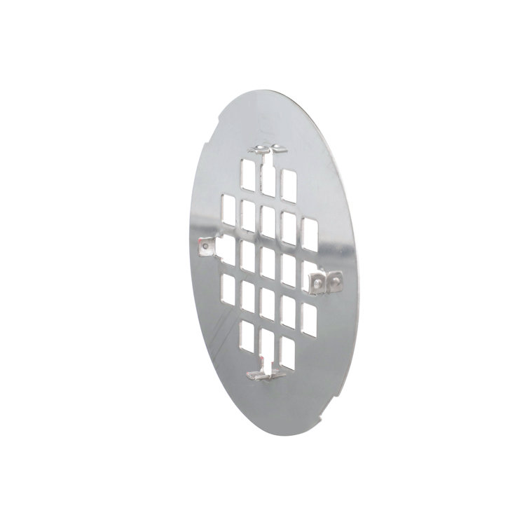 Universal 4-1/4 Inch Brushed Nickel Stainless Steel Shower Strainer