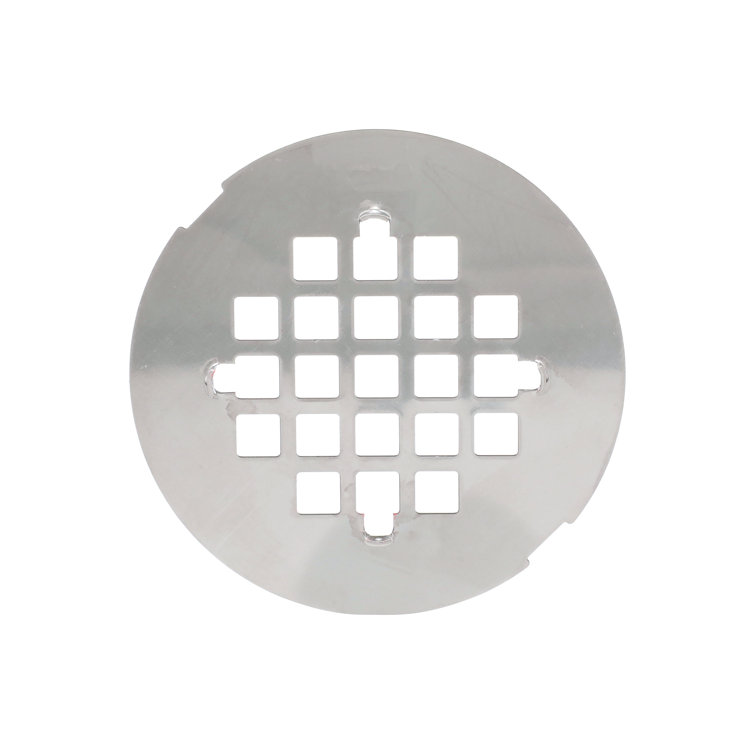 Universal 4-1/4 Inch Brushed Nickel Stainless Steel Shower Strainer