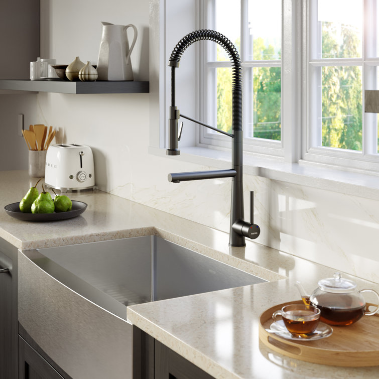 Stainless Steel 33'' Single Bowl Farmhouse Kitchen Sink