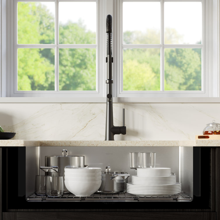Stainless Steel 33'' Single Bowl Farmhouse Kitchen Sink