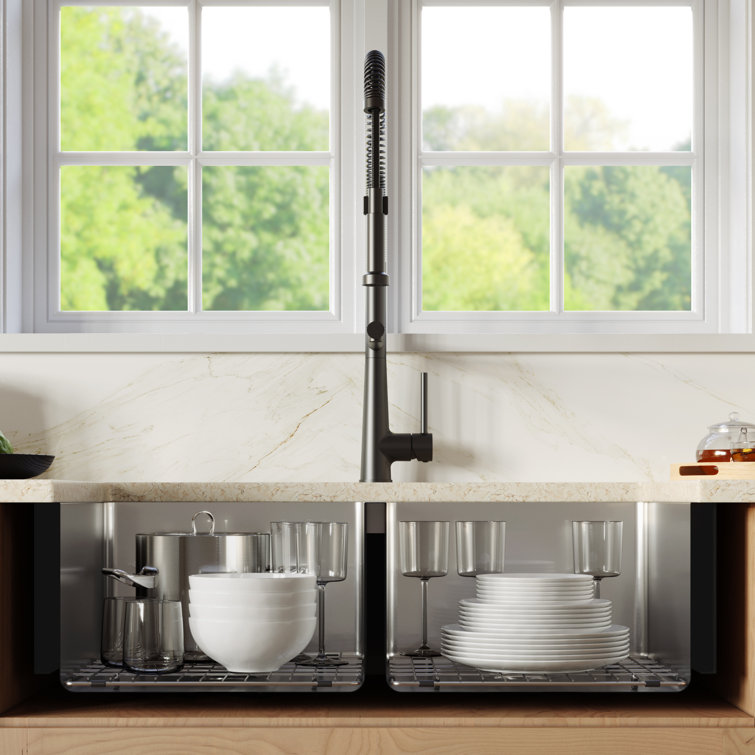 Stainless Steel 36'' Double Bowl Farmhouse Kitchen Sink