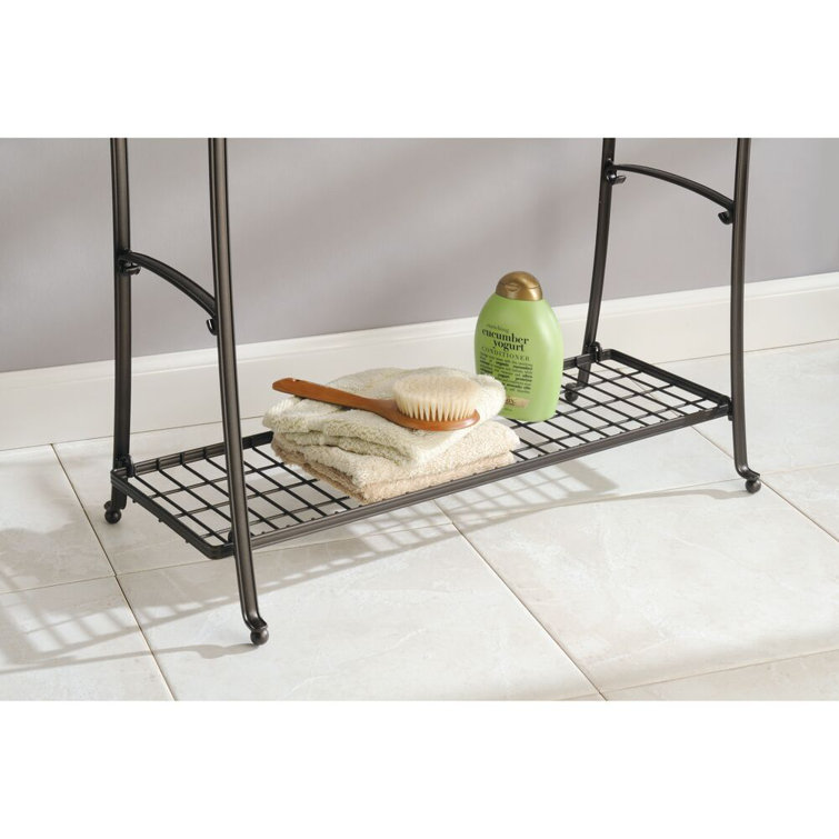 Bronze 3-Tier Steel Freestanding Bathroom Towel Holder