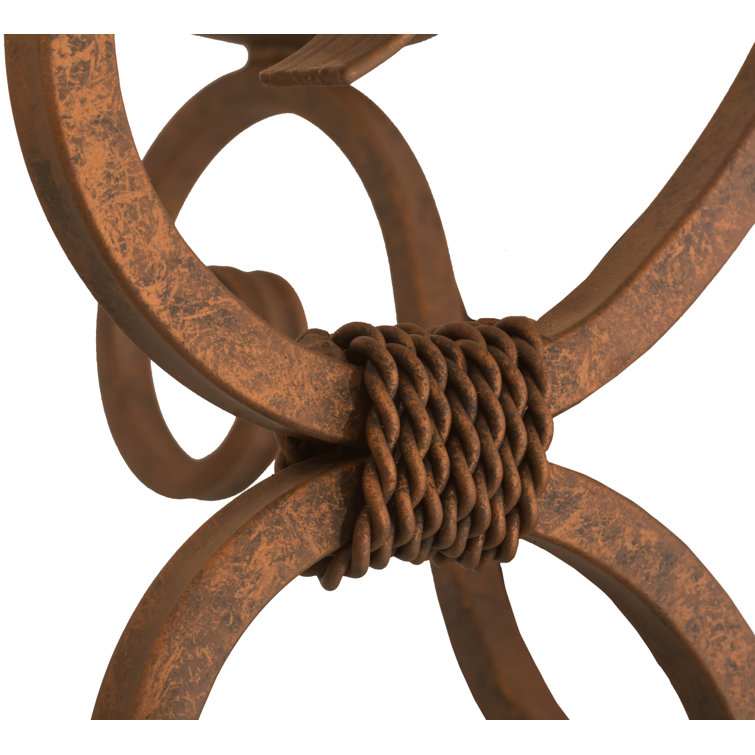 Rust Finish 8-Light Bronze Candle Chandelier