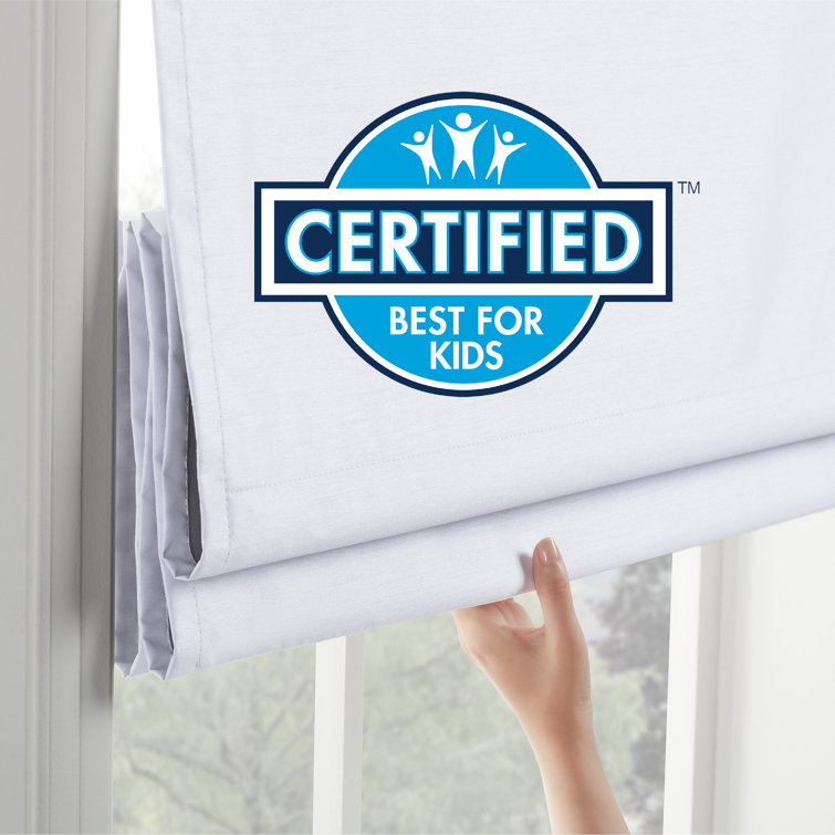 Linen Cordless Blackout Roman Shade for Interior Windows
