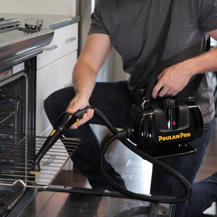 Poulan Pro Black Portable Handheld Steam Cleaner