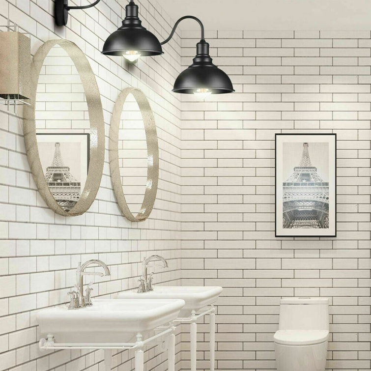 Black Wrought Iron Gooseneck Barn Wall Sconce