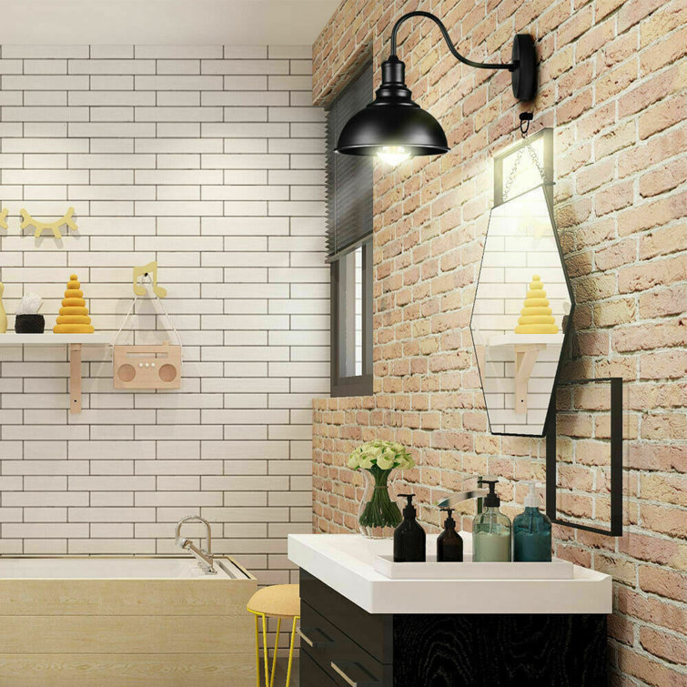 Black Wrought Iron Gooseneck Barn Wall Sconce