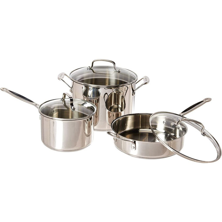 Cuisinart 14-Piece Stainless Steel Non-Stick Cookware Set