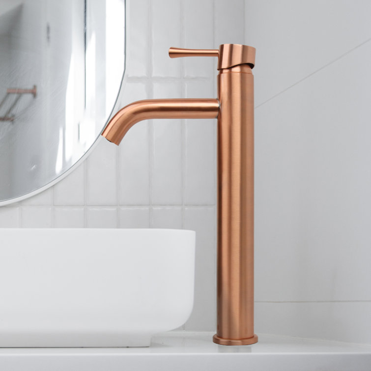 Antique Copper Solid Brass Single-Handle Vessel Sink Faucet