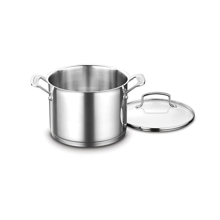 Cuisinart 6-Quart Stainless Steel Stockpot with Glass Lid