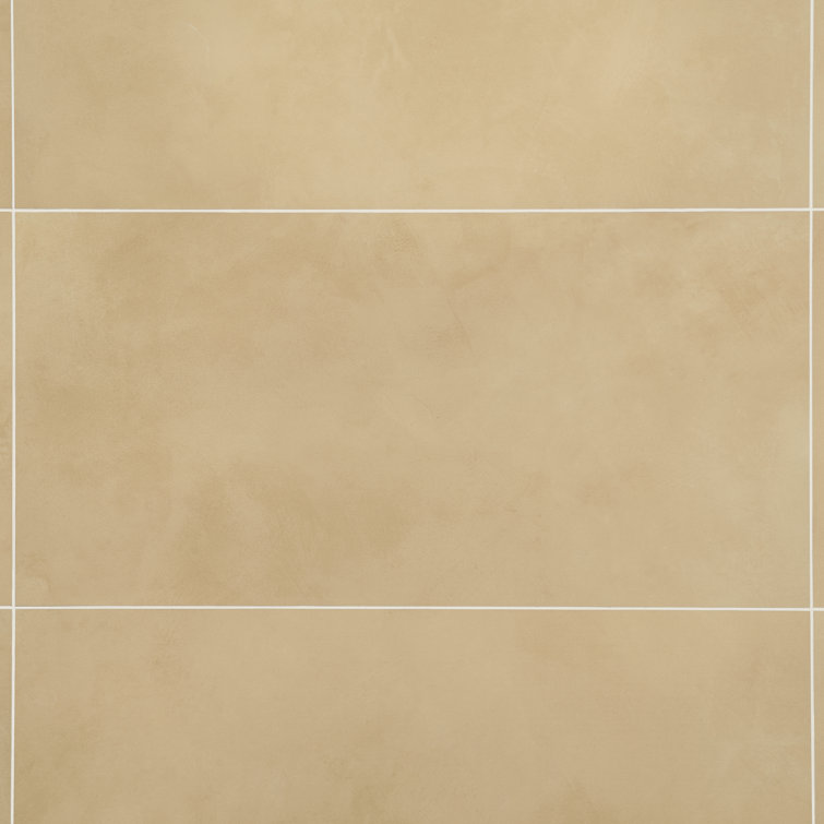 Catlinite Large Yellow Matte Porcelain Rectangular Tile