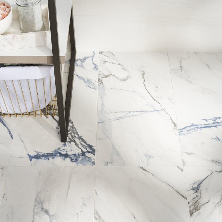 Calacatta Cyanic 12x24 Matte Porcelain Wall and Floor Tile