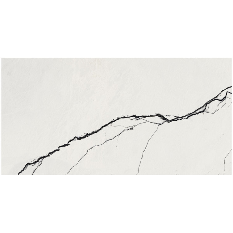 Magnus Breach 11.81 x 23.62 Polished Porcelain Marble-Look Tile