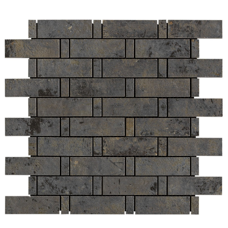 Mantis Sage Matte Porcelain Geometric Mosaic Tile 12" x 12"