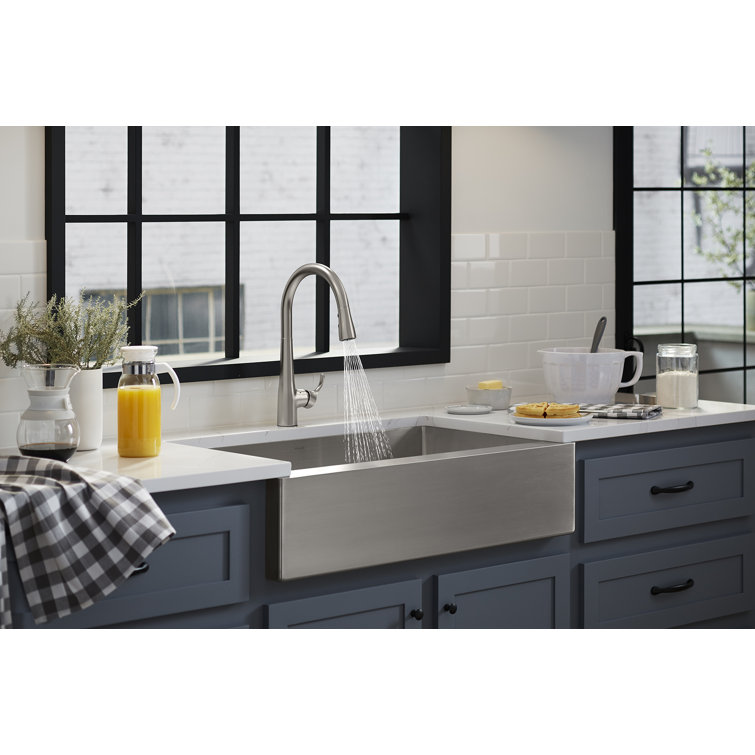 Polished Chrome Touchless Pull-Down Kitchen Faucet with Sprayhead