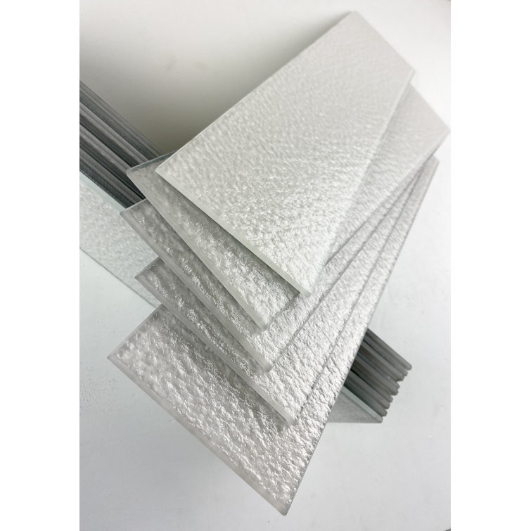 Monroe 4x16 Glossy White Glass Subway Wall Tile