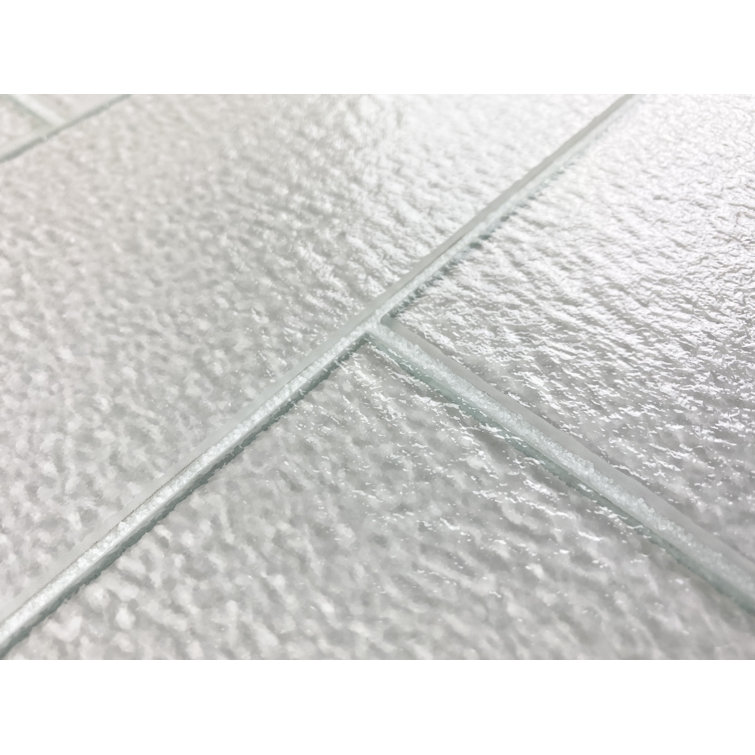 Monroe 4x16 Glossy White Glass Subway Wall Tile
