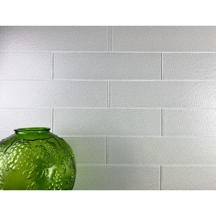 Monroe 4x16 Glossy White Glass Subway Wall Tile