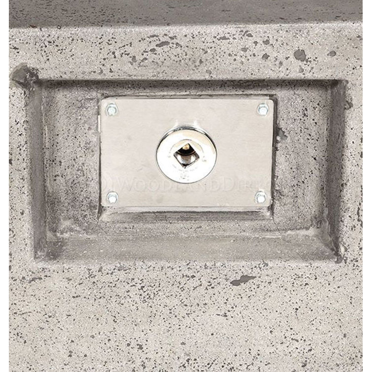 Gray Concrete Square Propane Tank Cover