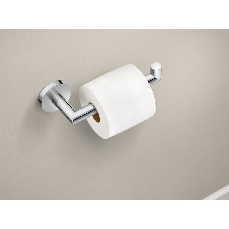 Chrome Modern Single Post Toilet Paper Holder