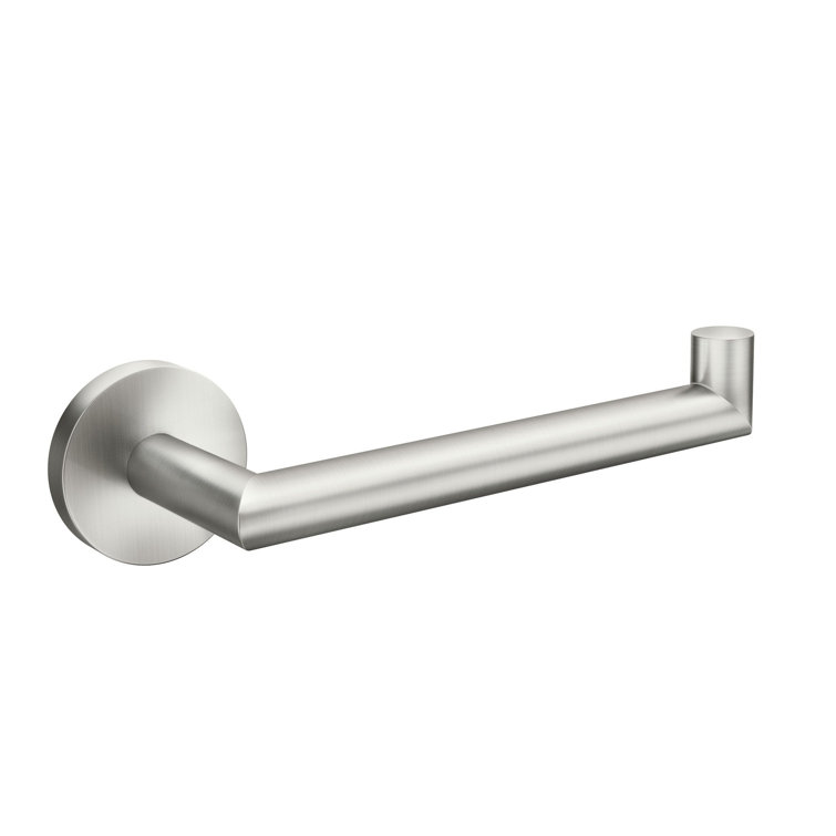Brushed Nickel Modern Wall Mount Toilet Paper Holder