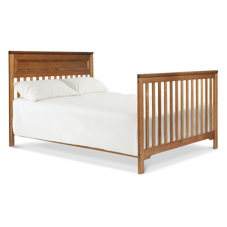 Chestnut Pine 4-in-1 Convertible Crib with High Headboard