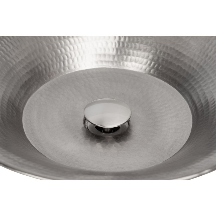 Brushed Nickel Non-Overflow Pop-Up Bathroom Sink Drain