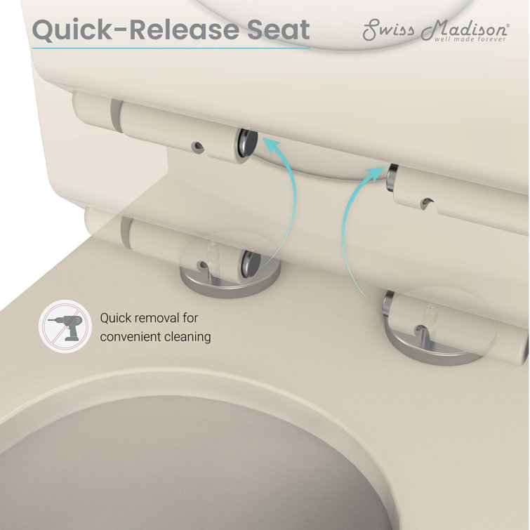 Bisque Elongated Dual Flush One-Piece Toilet