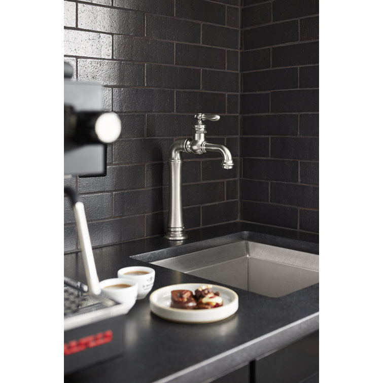 Vibrant Stainless Steel Gentleman's Bar Faucet with Single Handle