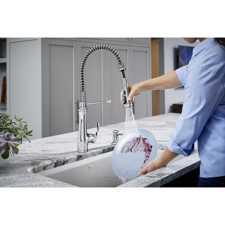 Bellera Chrome Semi-Professional Kitchen Faucet with Pull-Out Spray