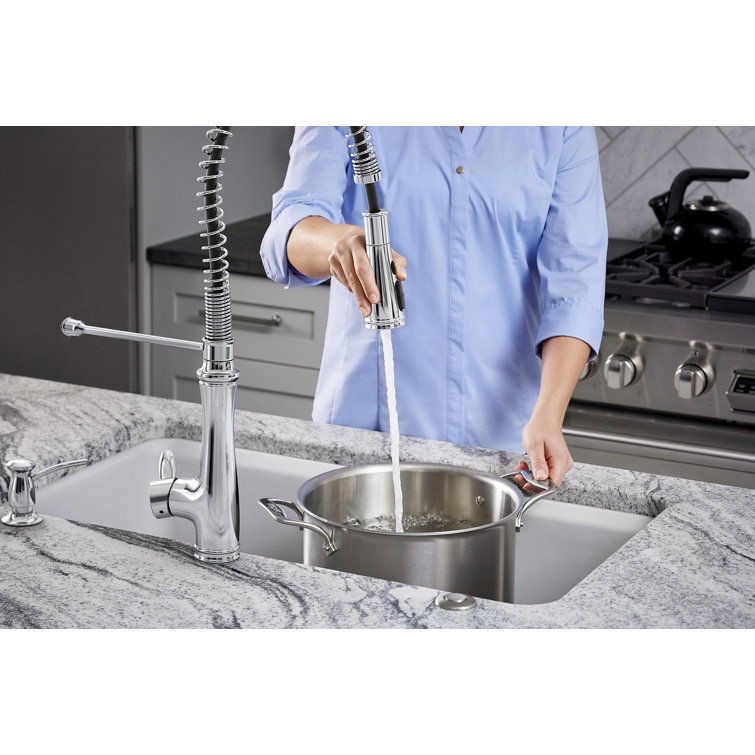 Bellera Chrome Semi-Professional Kitchen Faucet with Pull-Out Spray