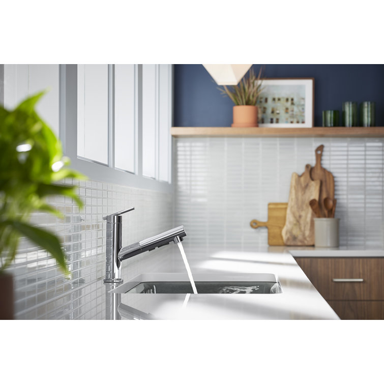 Crue Polished Chrome Single-Handle Pull-Out Kitchen Faucet