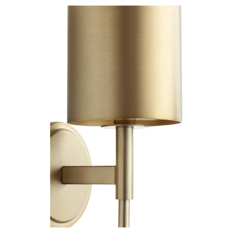Verlicht Traditional Aged Brass Dimmable Wall Sconce, 6.5" H