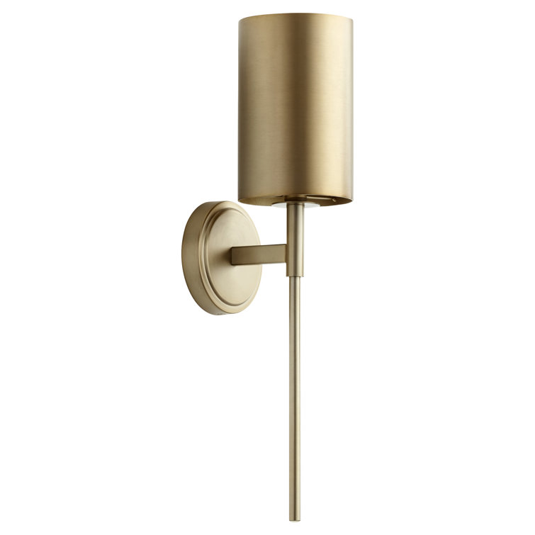 Verlicht Traditional Aged Brass Dimmable Wall Sconce, 6.5" H