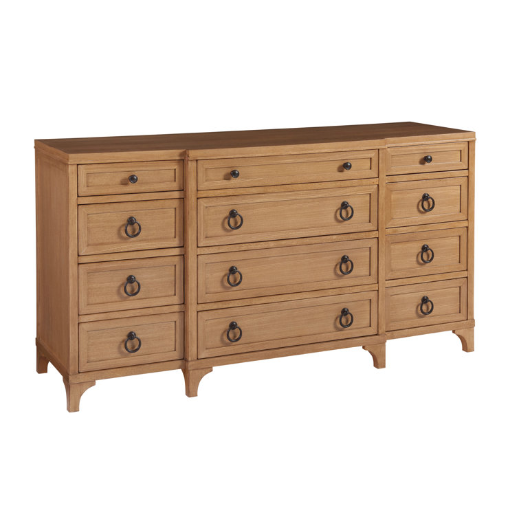 Sandstone Coastal Light Wood 68'' Dresser with Soft Close Drawers