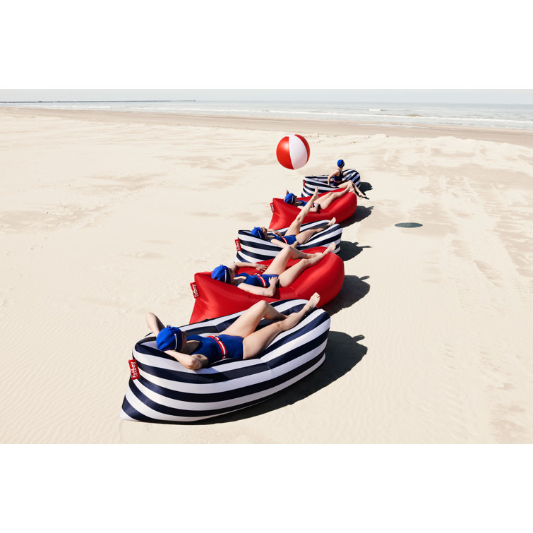 Tulip Orange Lamzac 3.0 Inflatable Beach Chair with UV Resistance