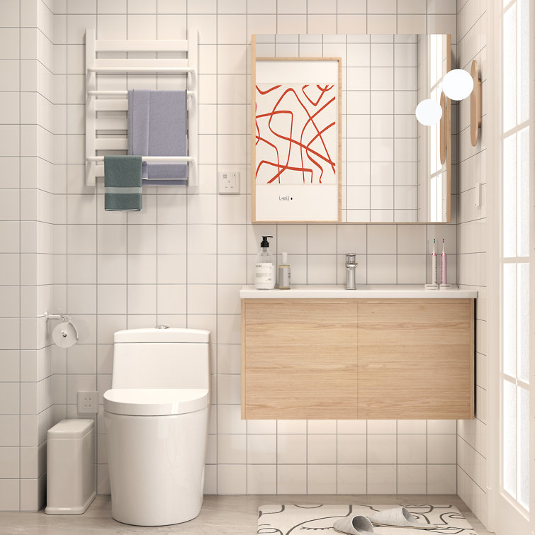 Greta White Elongated One-Piece Dual Flush Toilet