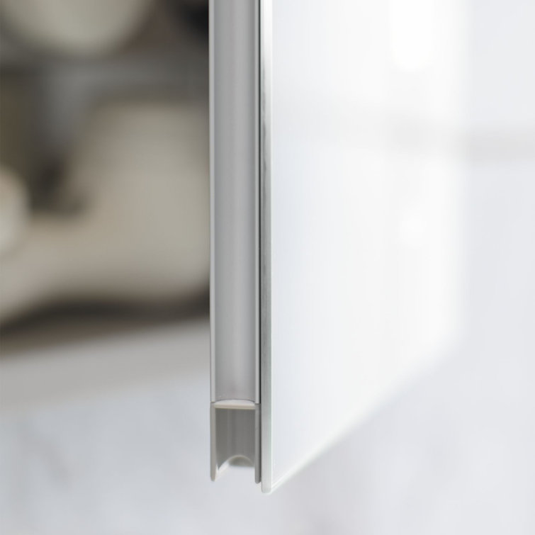 Modern 40'' Frameless Rectangular Medicine Cabinet with LED and Bluetooth