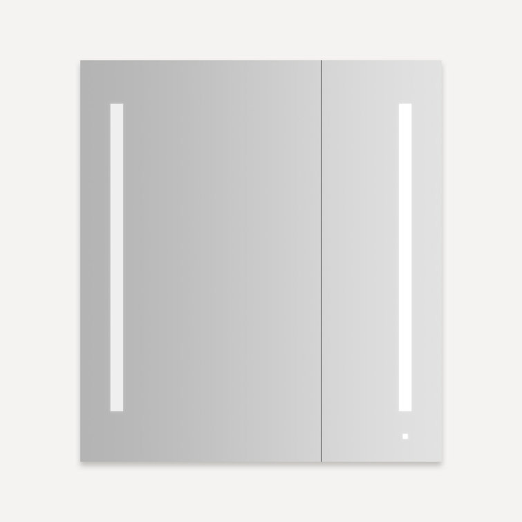 Modern Frameless Rectangular Medicine Cabinet with Bluetooth