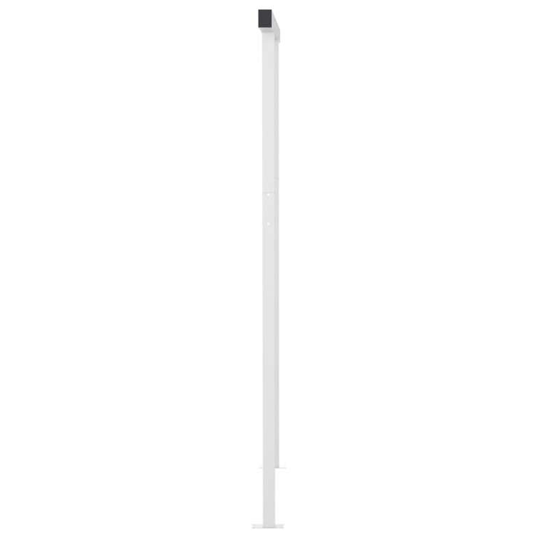 Cream Automatic Retractable Awning with Posts 13.1'x9.8'