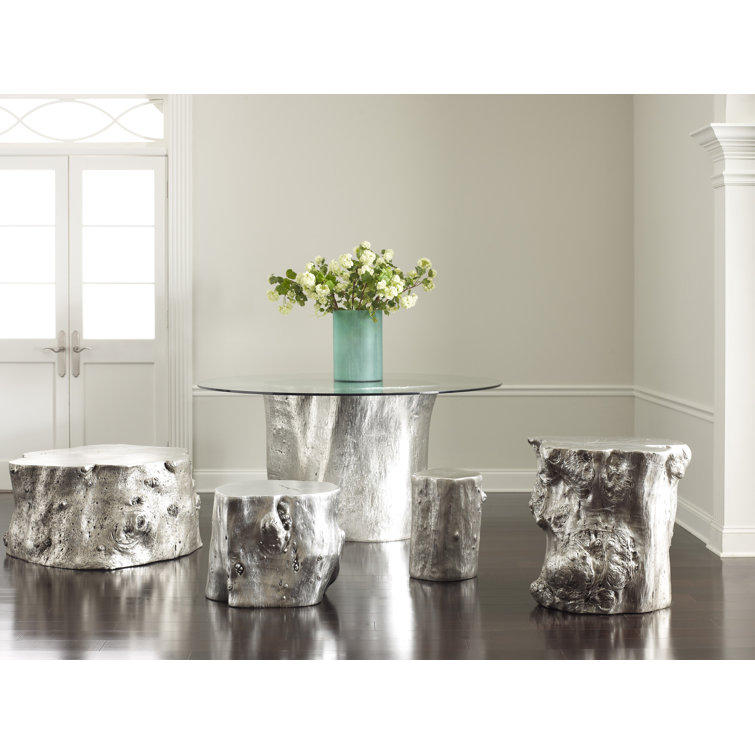 Silver Leaf Cast Naturals Rectangular Wood Coffee Table