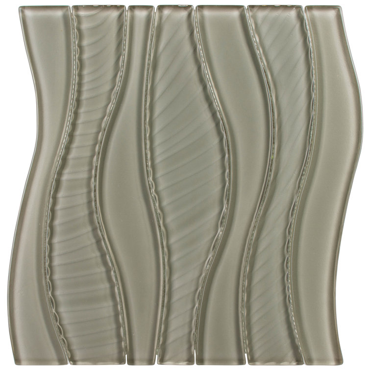Voila Irregular Polished Glass Mosaic Tile Sheet